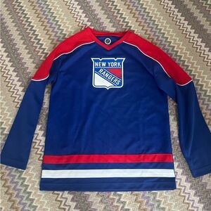 NHL NY Rangers Blue and Red Jersey
